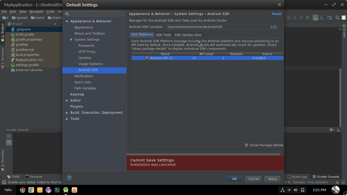 download sdk for android studio 3.0.1